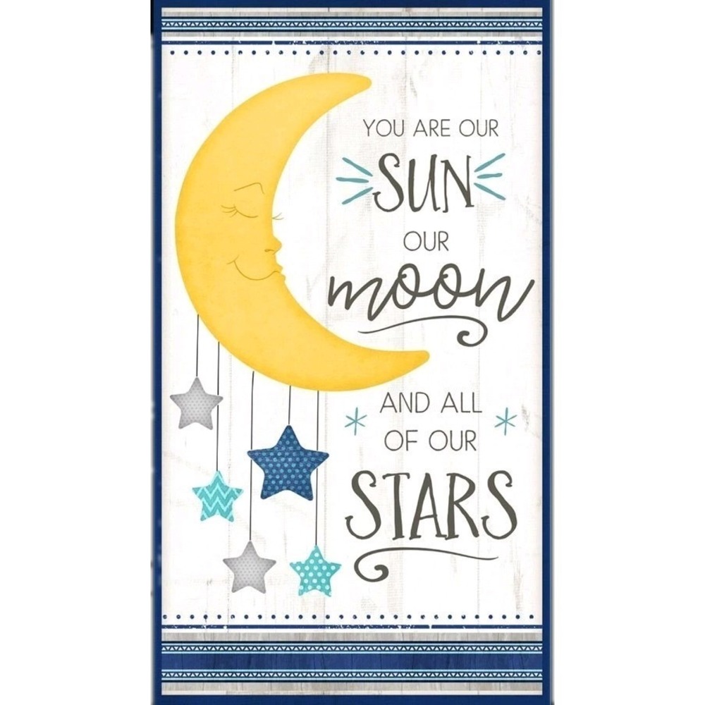 All Our Stars Panel by Jennifer Pugh for Wilmington Prints Baby Quilt 44"x24"